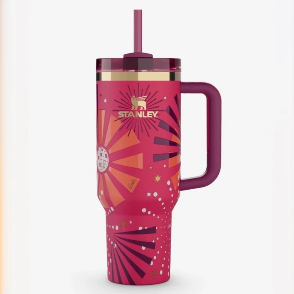 Stanley x Barbie 80s Dynamite tumbler cup quencher limited edition new in box - Picture 2 of 3